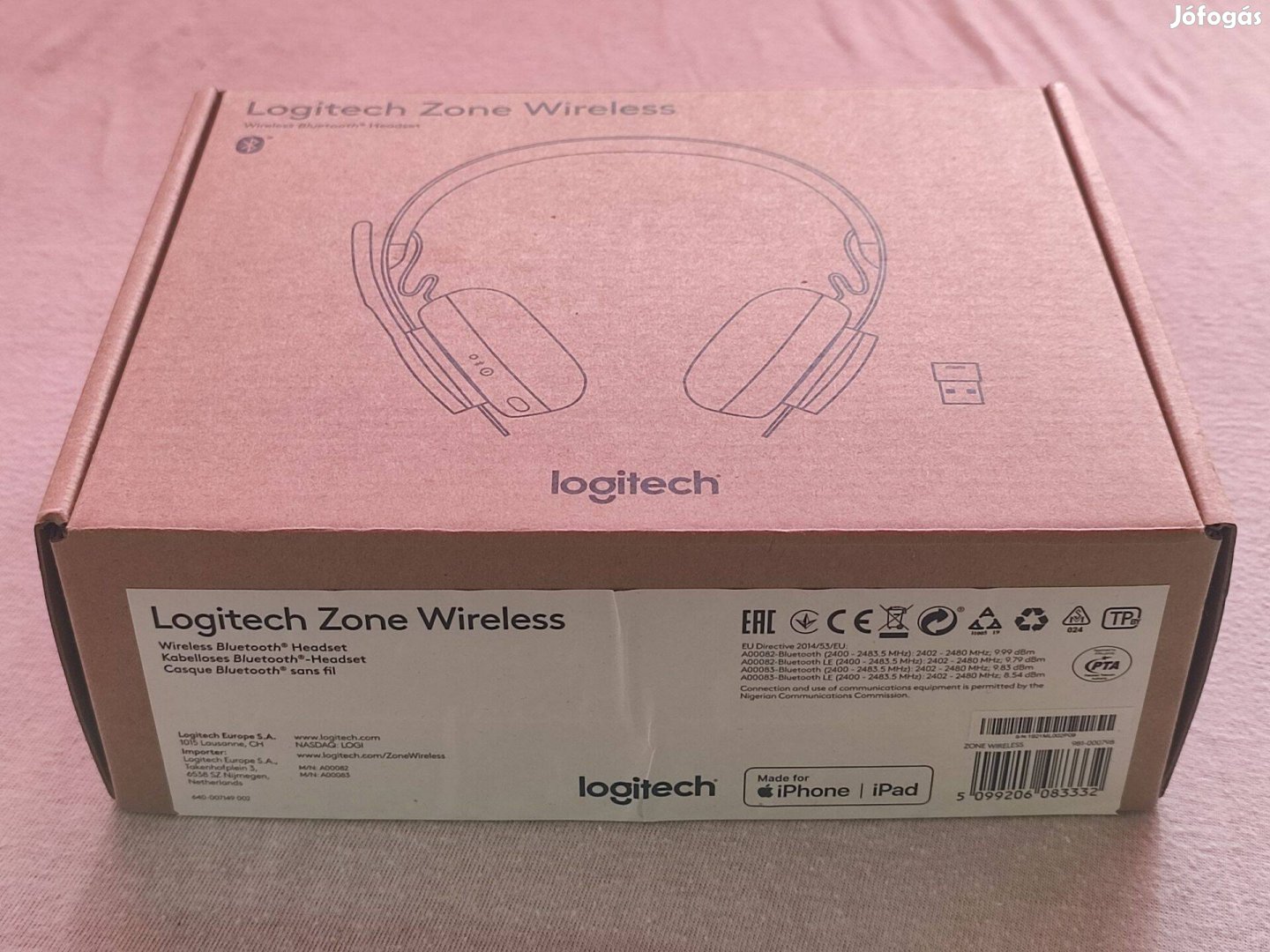 Logitech Wireless Zone vezeték nélküli bluetooth headset