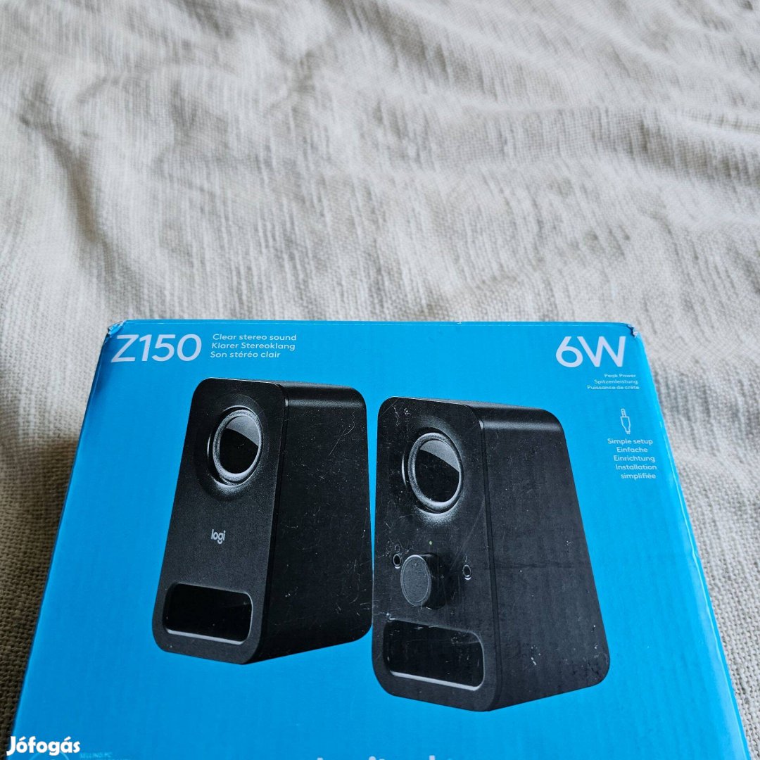 Logitech Z150 2.0 Hangszóró, 6W RMS, Fekete új dobozos