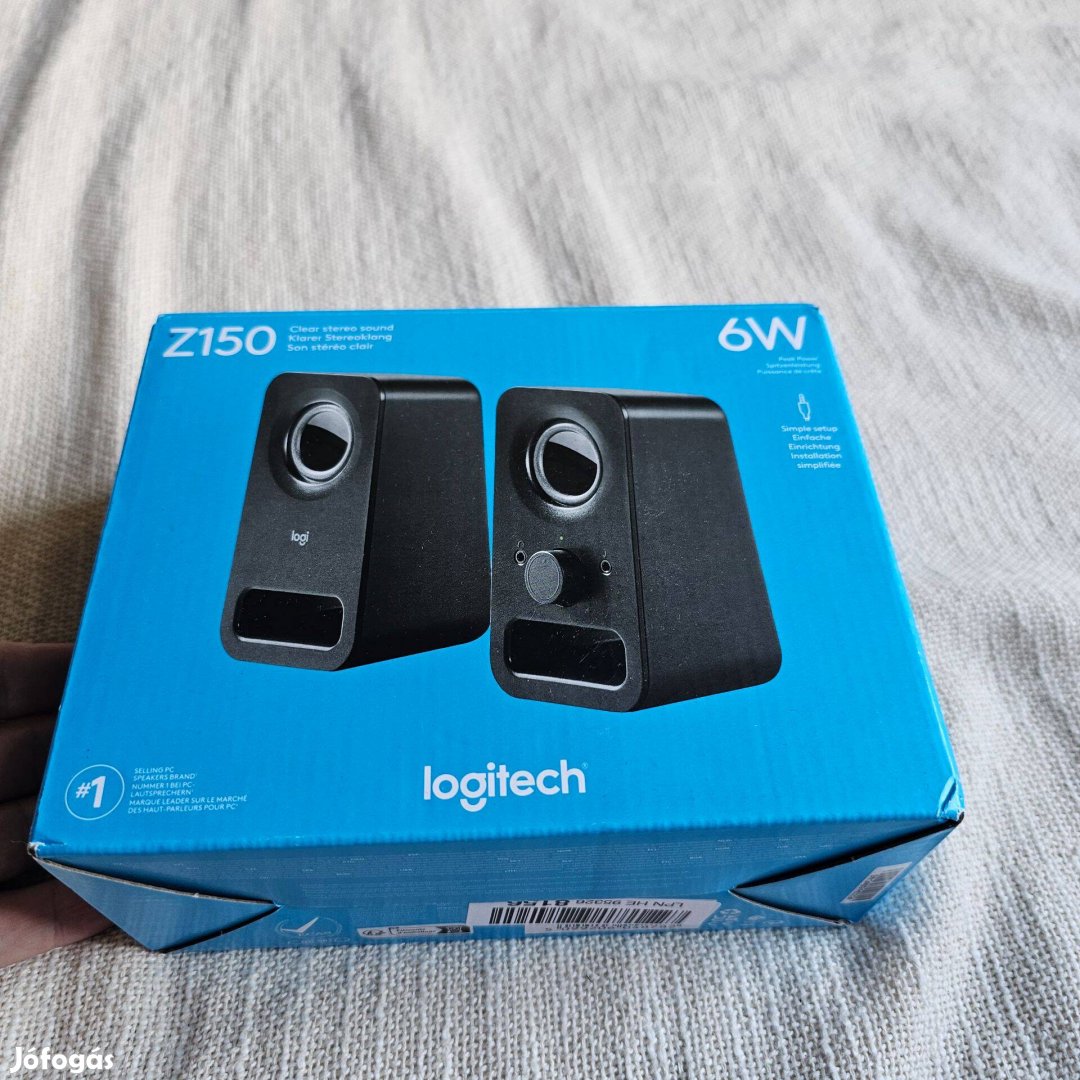 Logitech Z150 2.0 fekete hangfal 980-000814 új dobozos