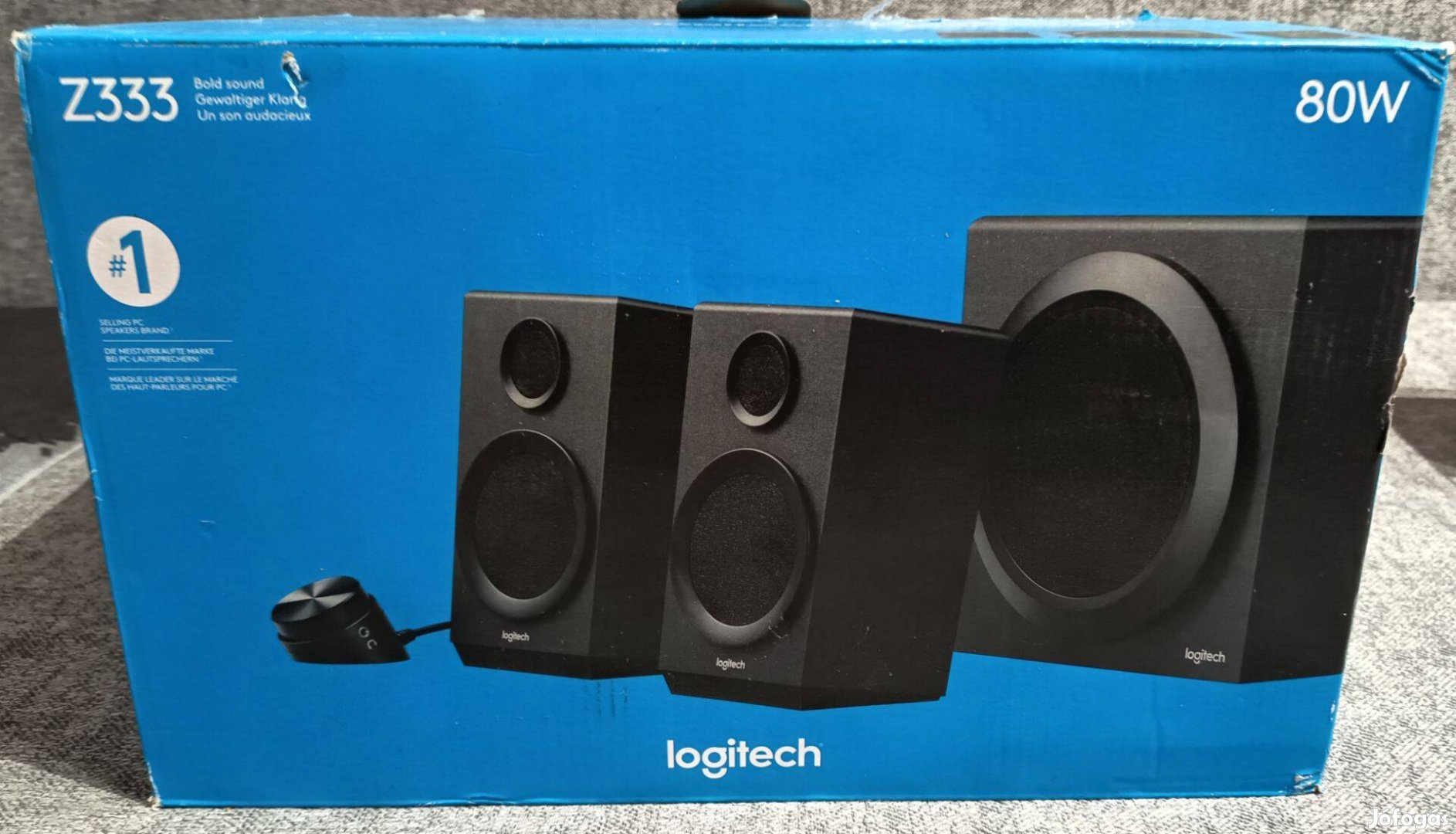 Logitech Z333 2.1 80W hangrendszer eladóvá vált