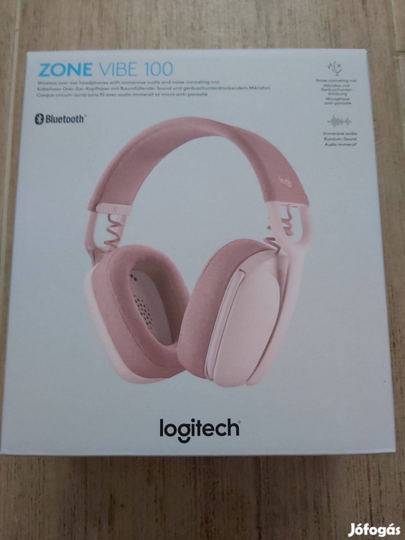 Logitech Zone Vibe 100 bluetooth fejhallgató új, bontatlan