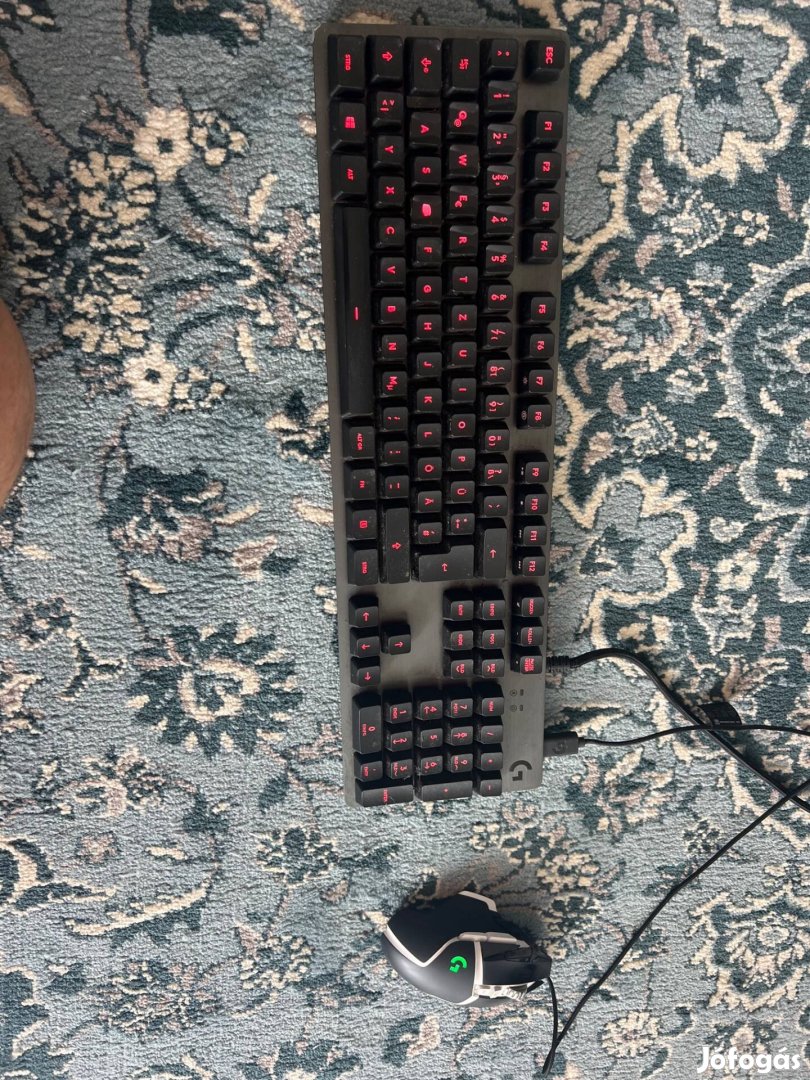 Lohitech g413 carbon gamer billentyuzet +g502 se egér