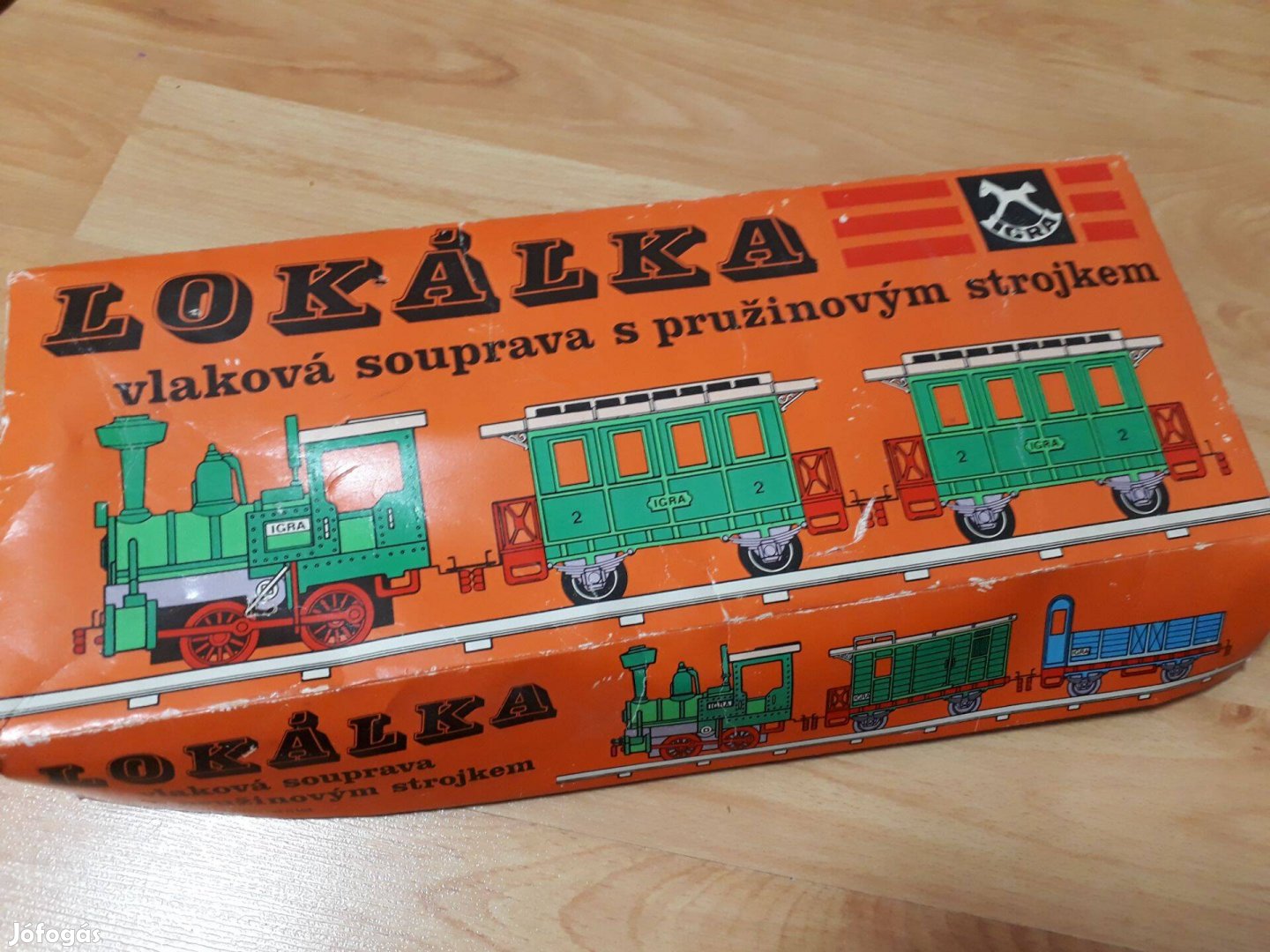 Lokálka Igra retró játékvonat sínpályával - ritkaság