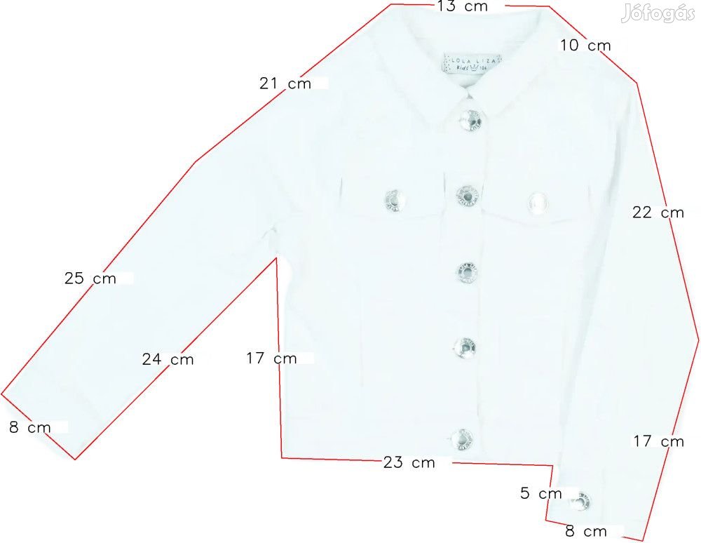 Lola Liza Új (címkés) Lány Farmerdzseki (Méret: 104)