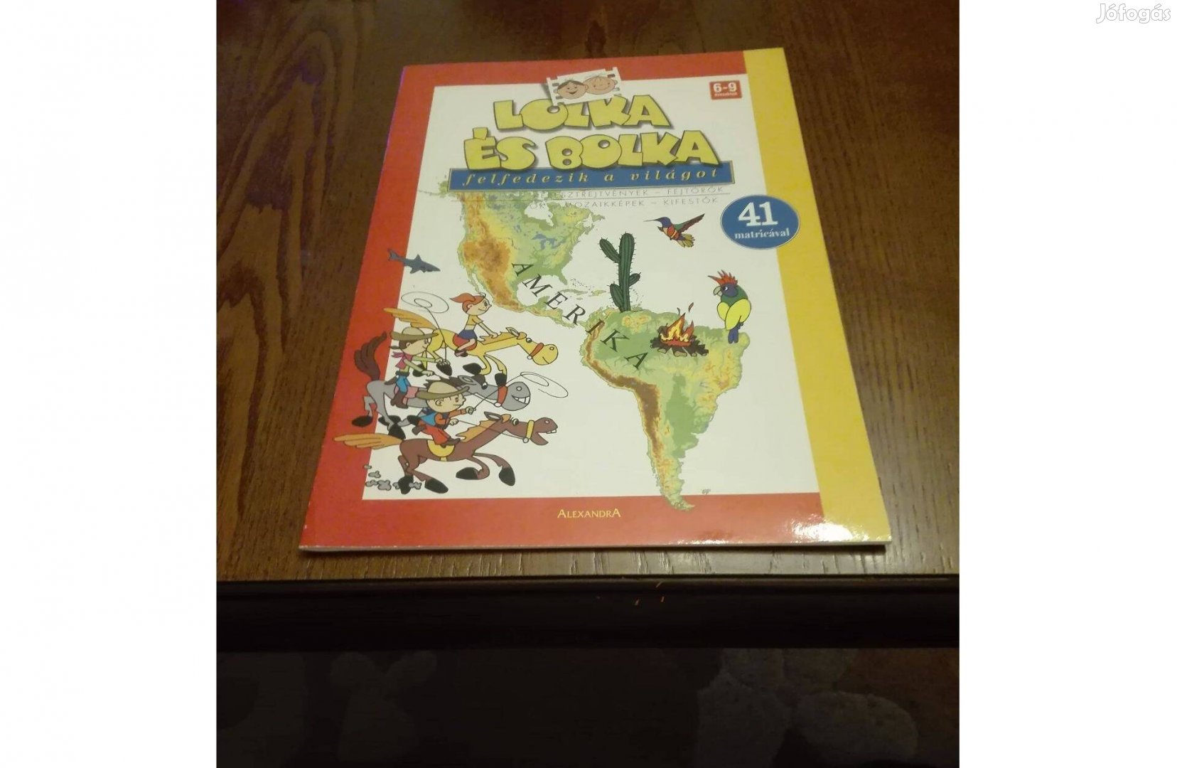 Lolka és Bolka felfedezik a világot - Amerika, könyv 41 matricával, új