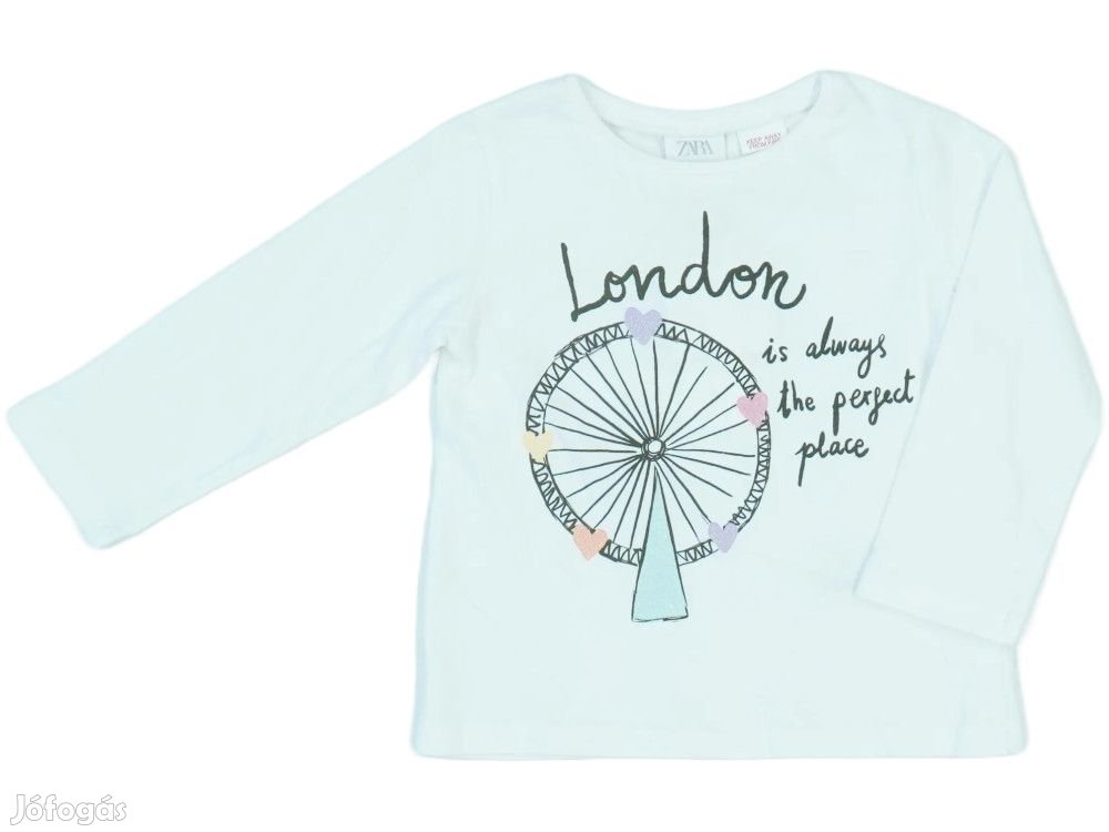 London Új (címkés) Lány Hosszú ujjú felső (Méret: 86)