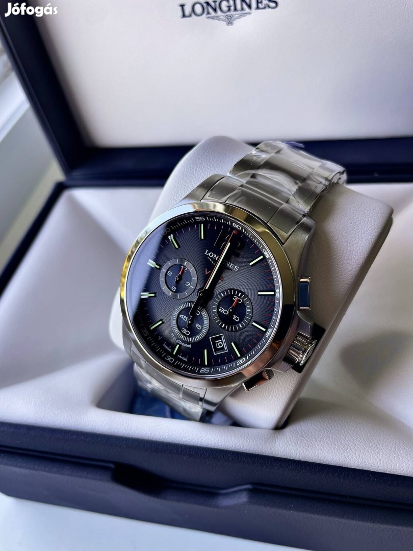 Longines Conquest VHP Chronograph Blue új,garanciás