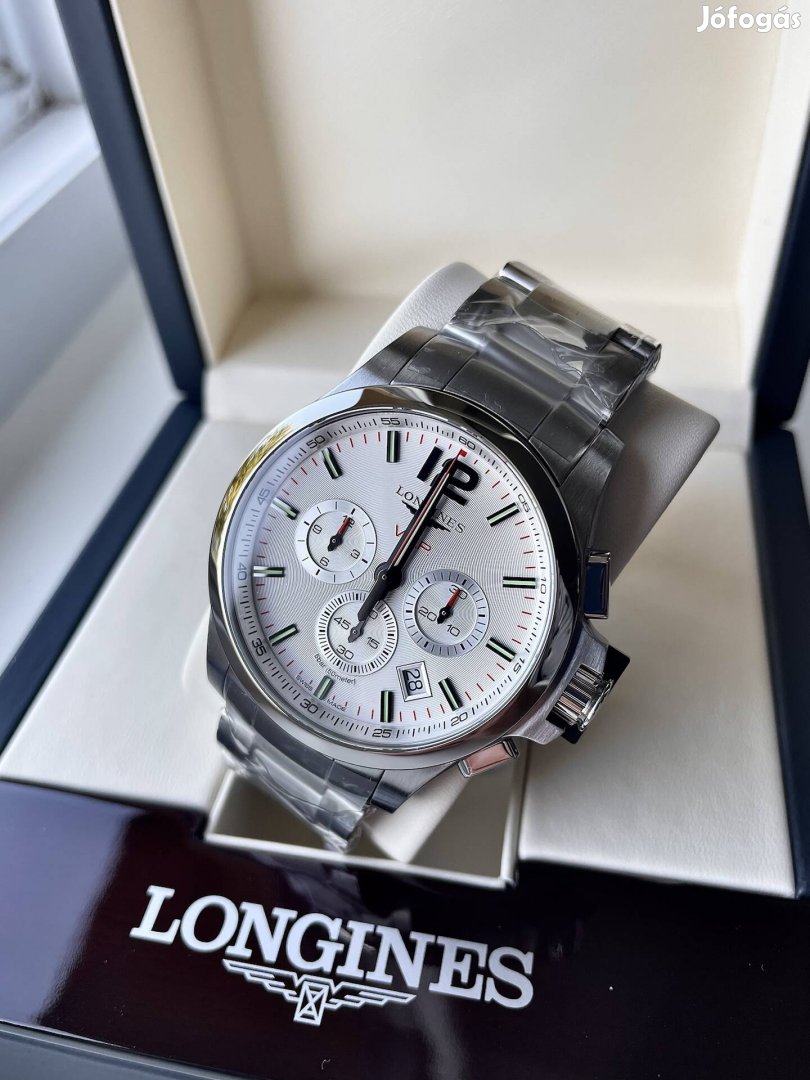 Longines Conquest VHP White Chronograph új,garanciás