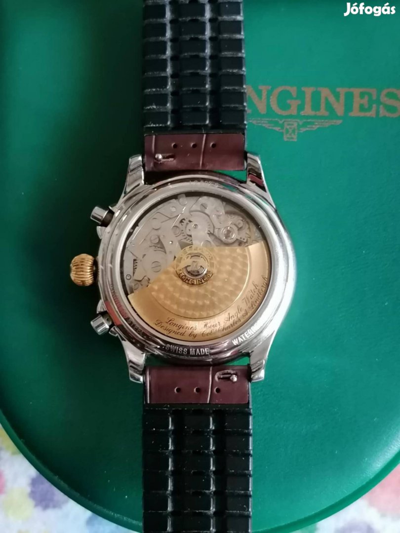Longines Lindbergh arany acél óra.