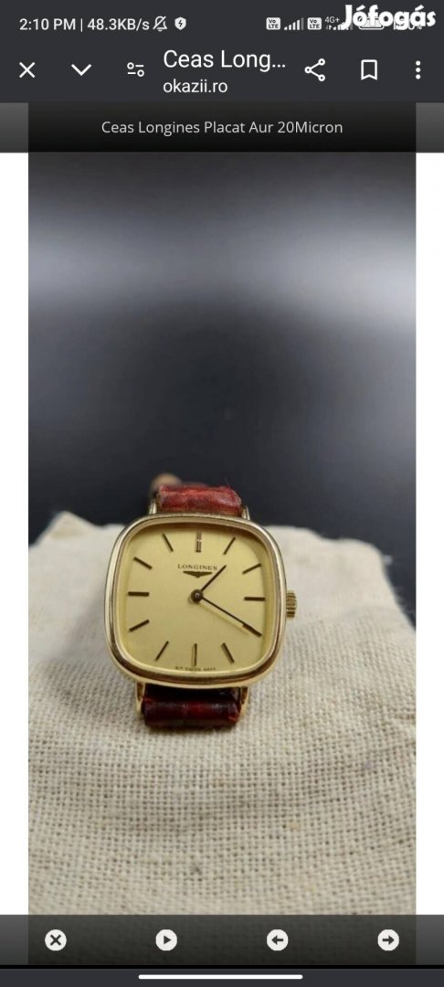 Longines noi gold plated karora