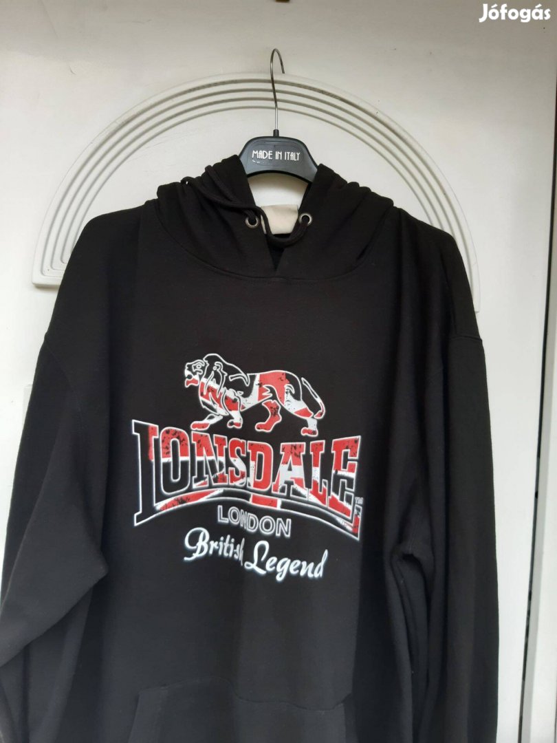 Lonsdale 3XL-es kapucnis férfi pulóver