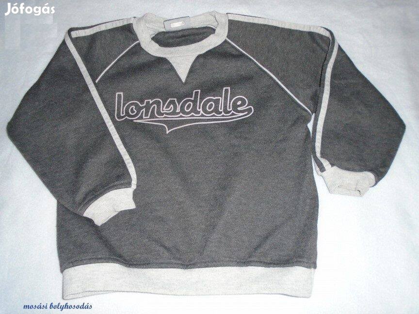Lonsdale szürke színű pulóver 5-6 évesre (méret 116)