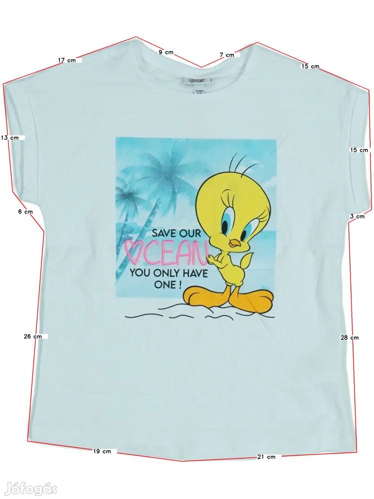 Looney Tunes Új (címkés) Lány Póló (Méret: 128)