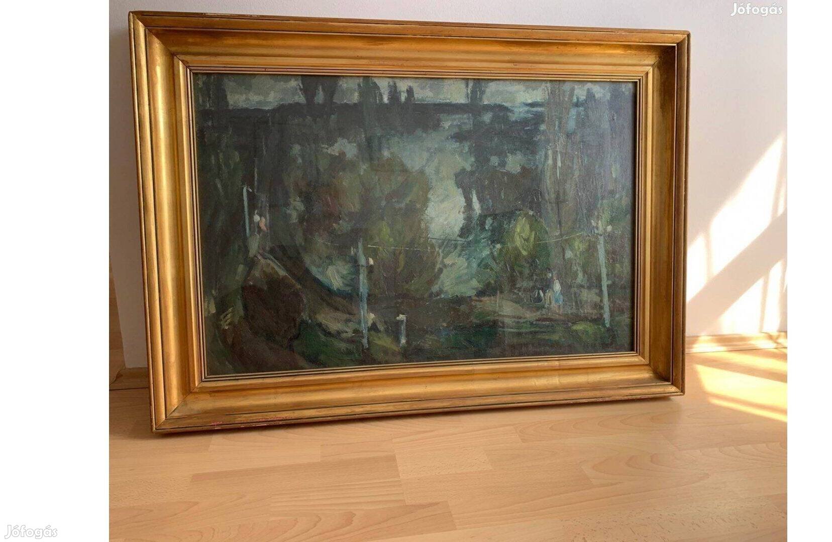 Lóránt János olaj festmény hatalmas ! 106 x75x8 cm!Képcsarnok ,félár!
