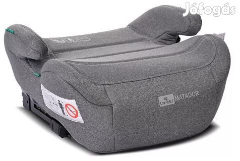 Lorelli Matador autós ülésmagasító Isofix 125-150cm - Attach Grey