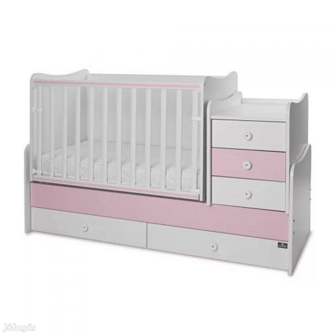 Lorelli Maxi Plus kombi ágy 70x160 - Orchid & Orchid Pink