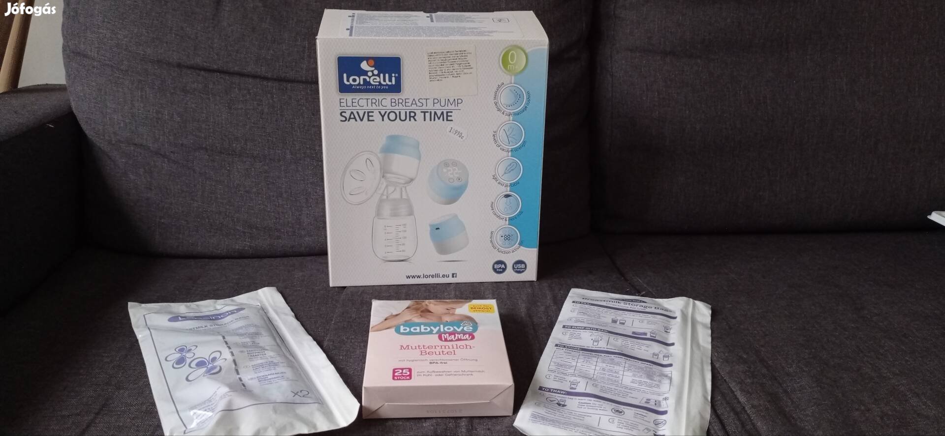 Lorelli mellszívó + ajándék anyatej tároló zacskók