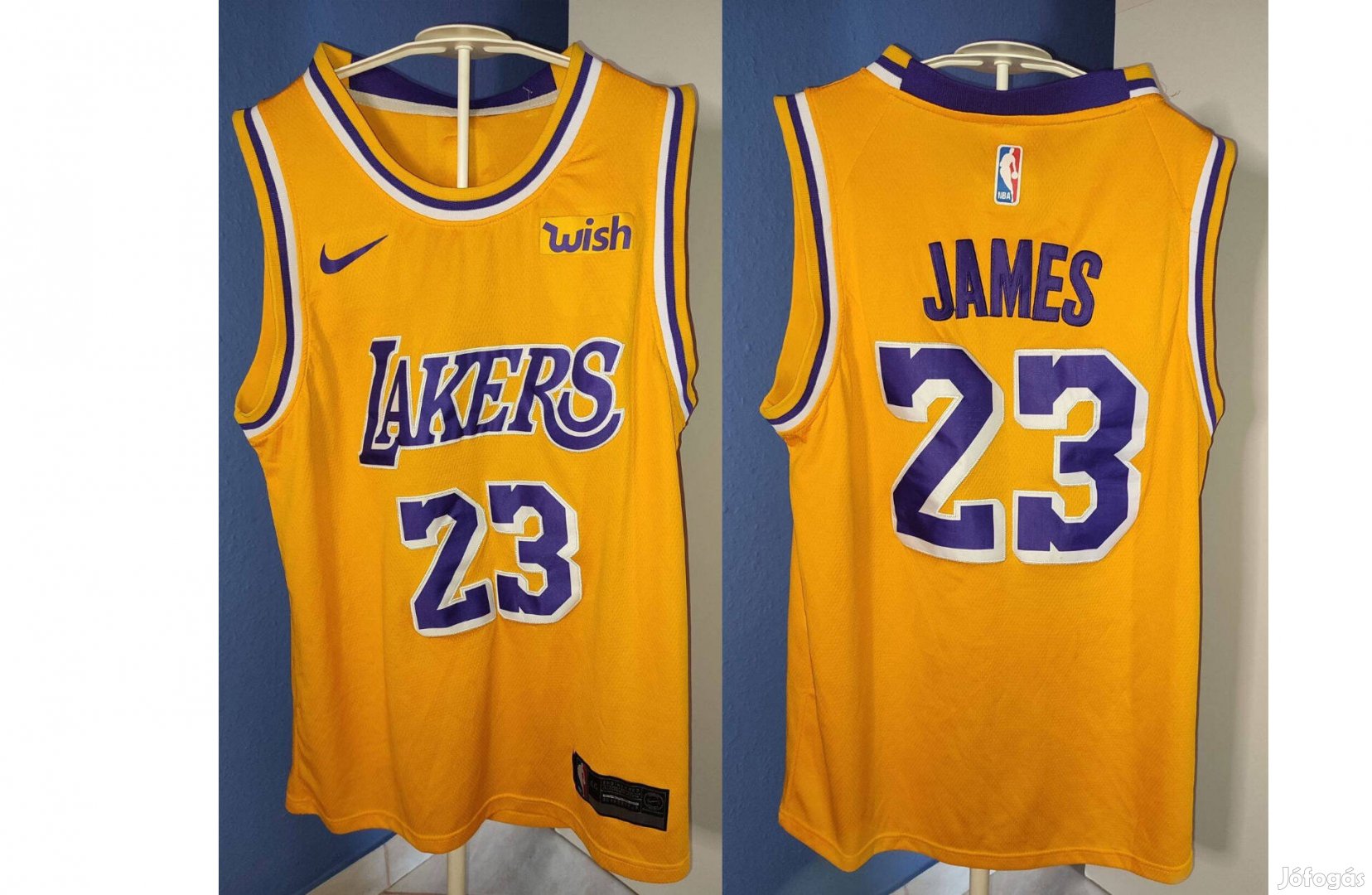 Los Angeles Lakers Lebron James Wish szurkolói mez (44)
