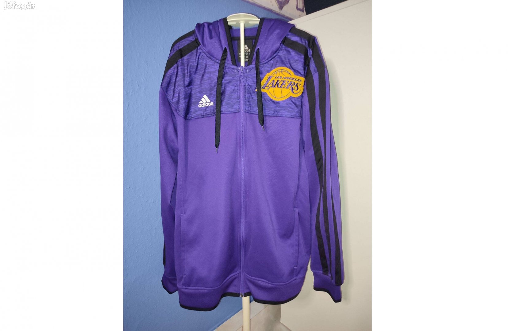 Los Angeles Lakers eredeti adidas cipzáras felső (L)