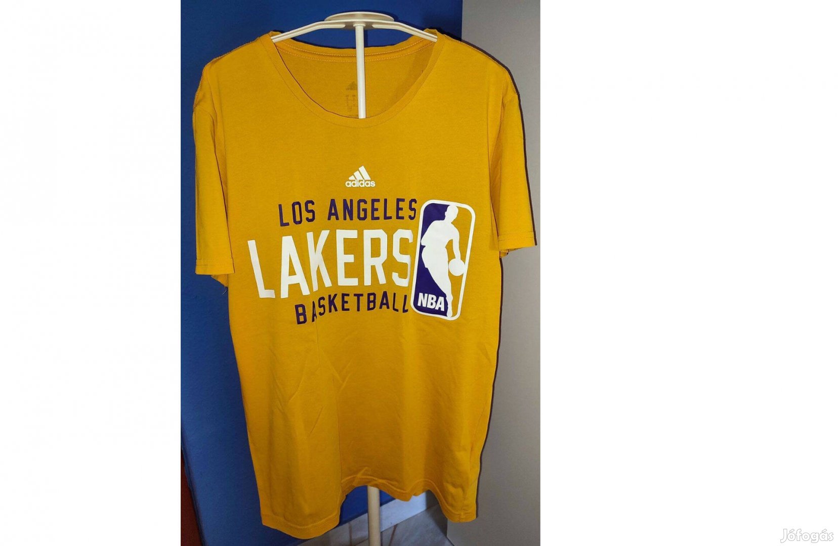 Los Angeles Lakers sárga eredeti adidas póló (S)