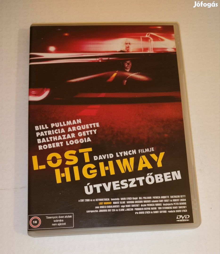 Lost Highway útvesztőben dvd David Lynch filmje 