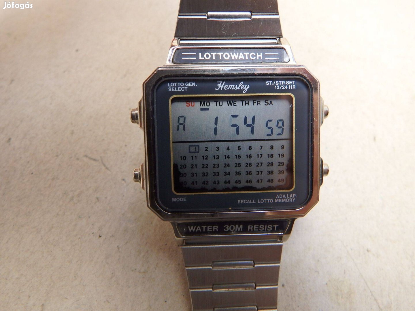 Lottowatch Hemsley Férfi Óra Quartz Szerkezettel LCD Kijelzős Ritkaság