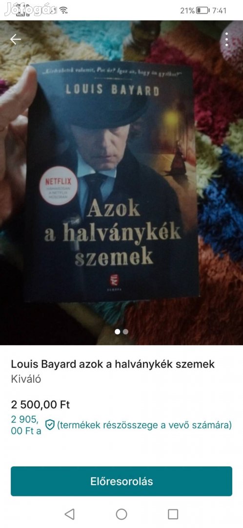 Louis Bayard azok a halványkék szemek 