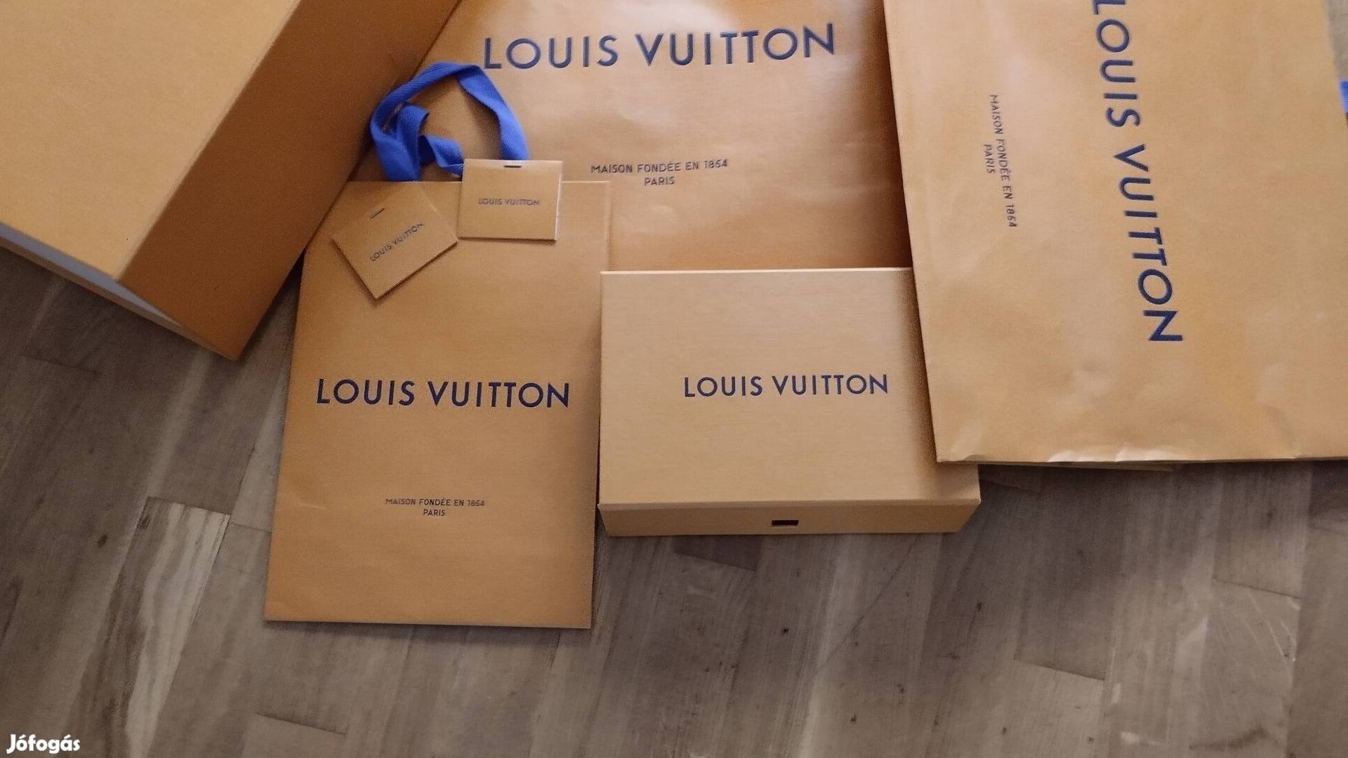Louis Vuitton eredeti papír doboz szatyrok egyben eladók