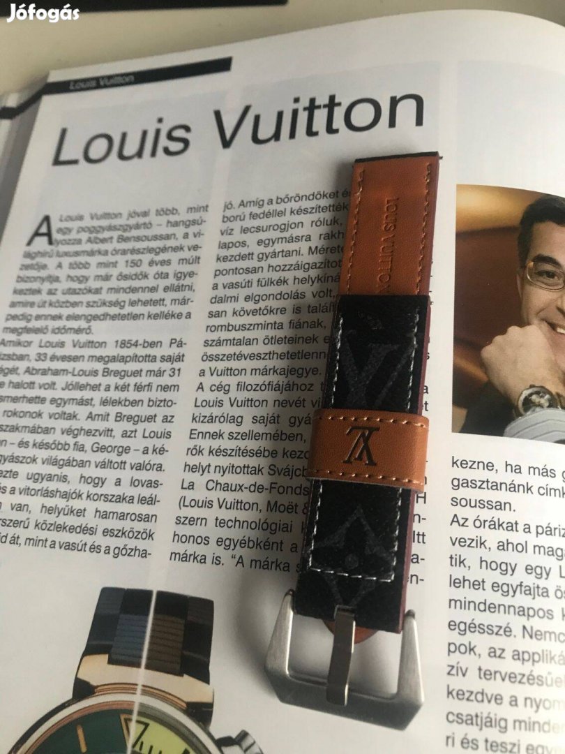 Louis Vuitton óraszíj! 22mm széles!Vadonatúj!