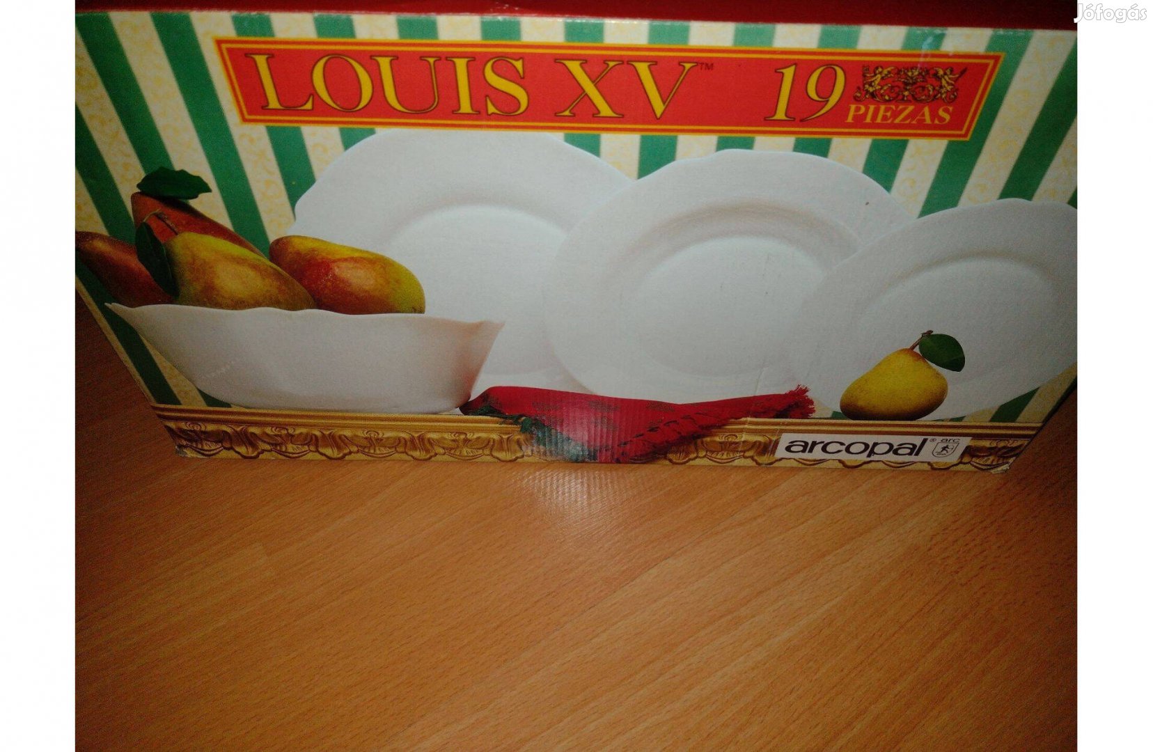 Louis XV Étkészlet tányér fehér új