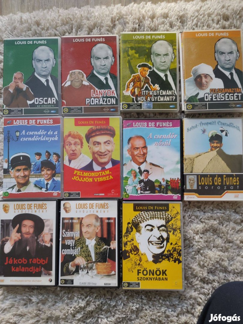 Louis de Funés dvd filmek 1500Ft/db