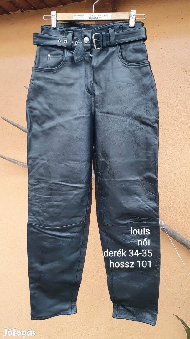 Louis női bőr nadrág derék 34-35 cm