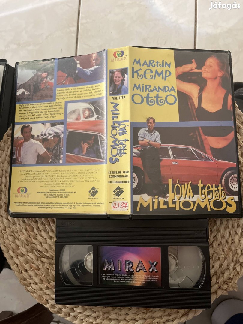 Lová tett milliomos vhs