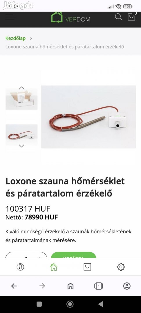 Loxon szauna hőmérséklet..