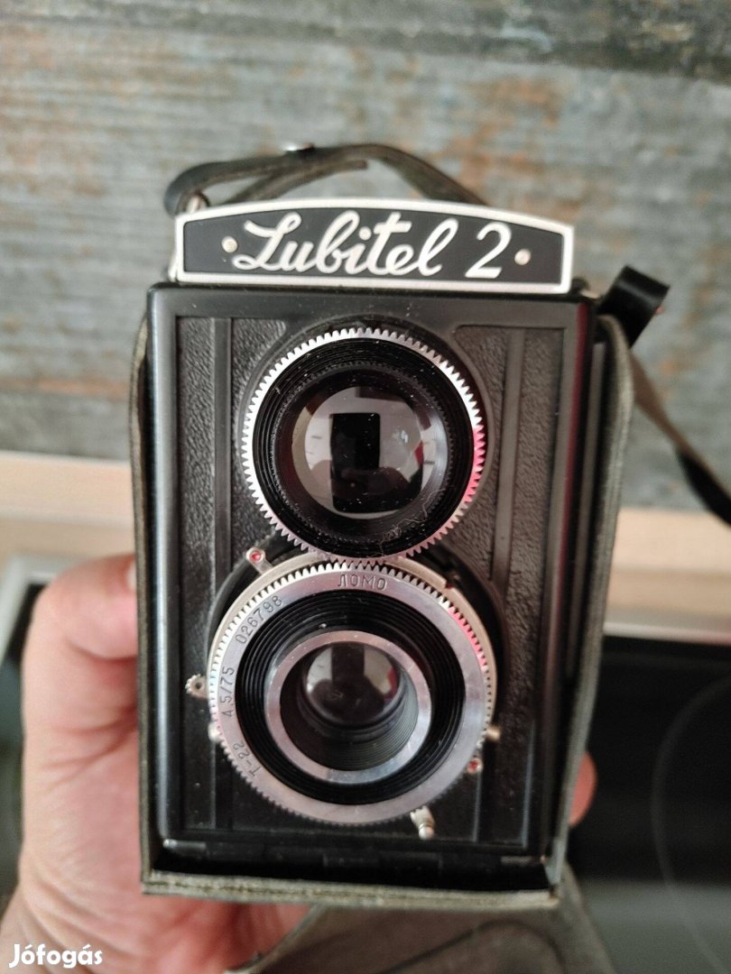 Lubitel 2 szovjet fényképezőgép Lomo Lens Triplet 22 (4,5/75)