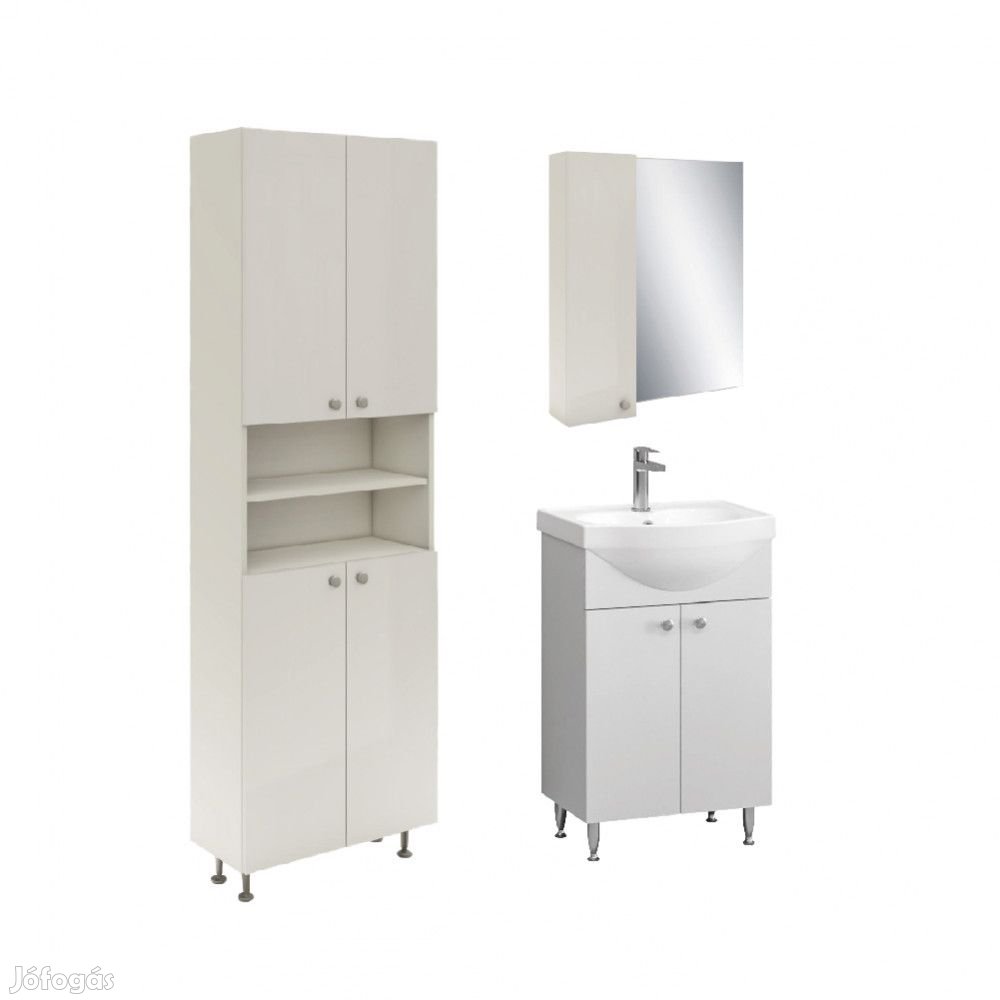Lucia Doppio magas szekrény, Ikeany alsószekrény mosdóval és tükrös s