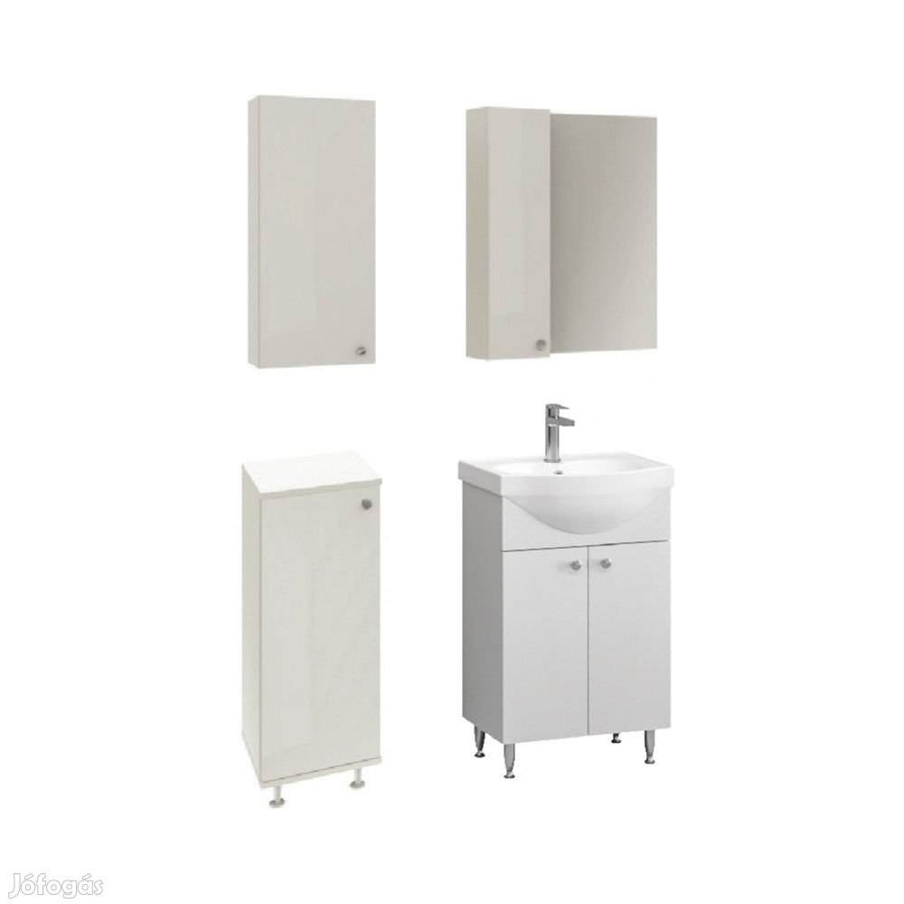 Lucia Simple, Ikeany alsószekrény mosdóval és tükrös szekrénnyel fürd