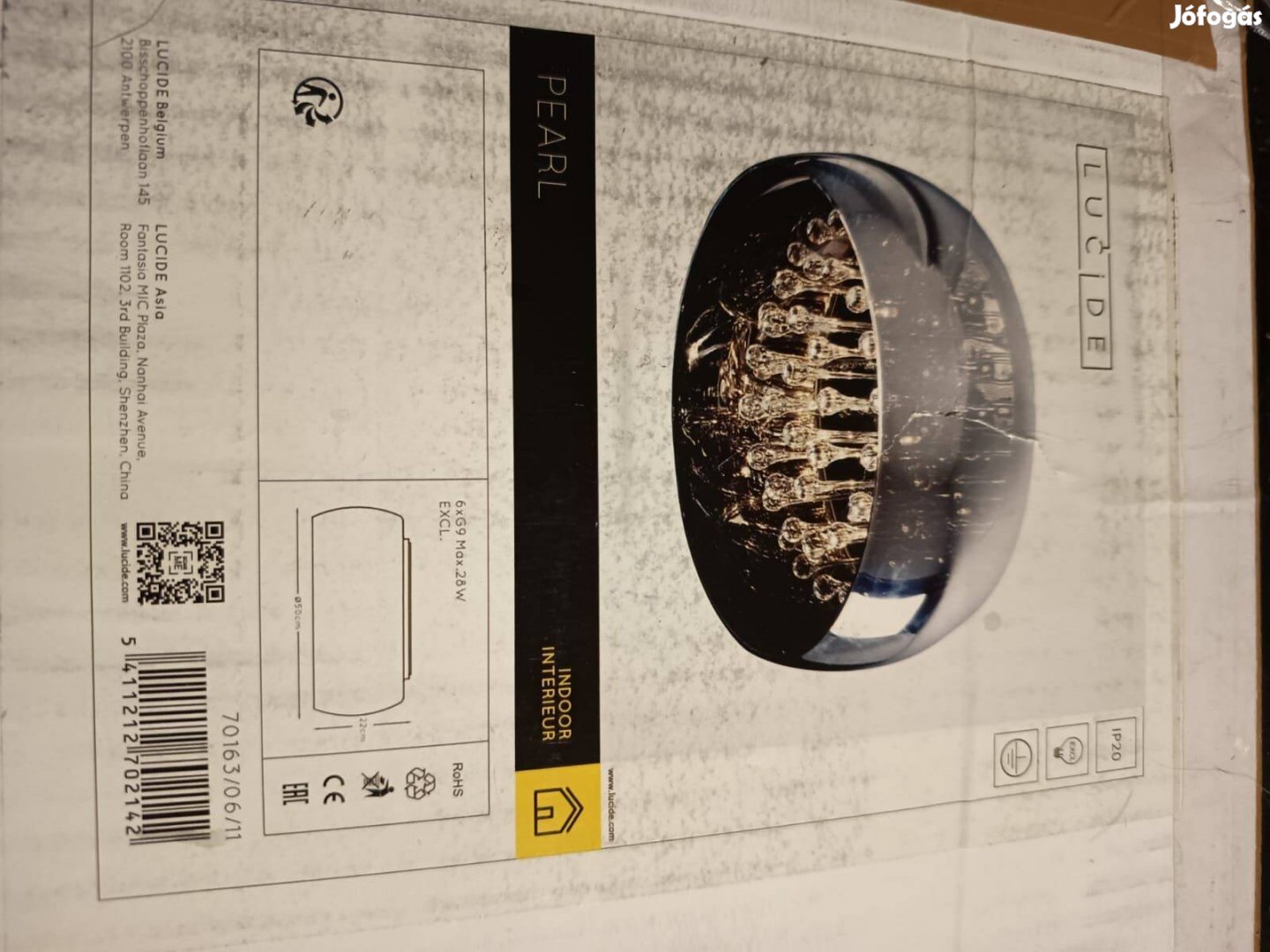 Lucide Pearl kristály csillár