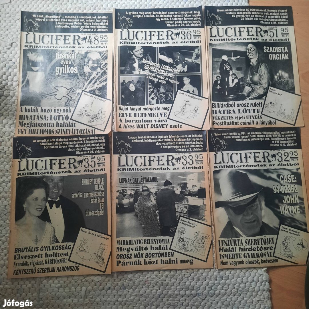 Lucifer újság,magazin gyűjtemény egyben