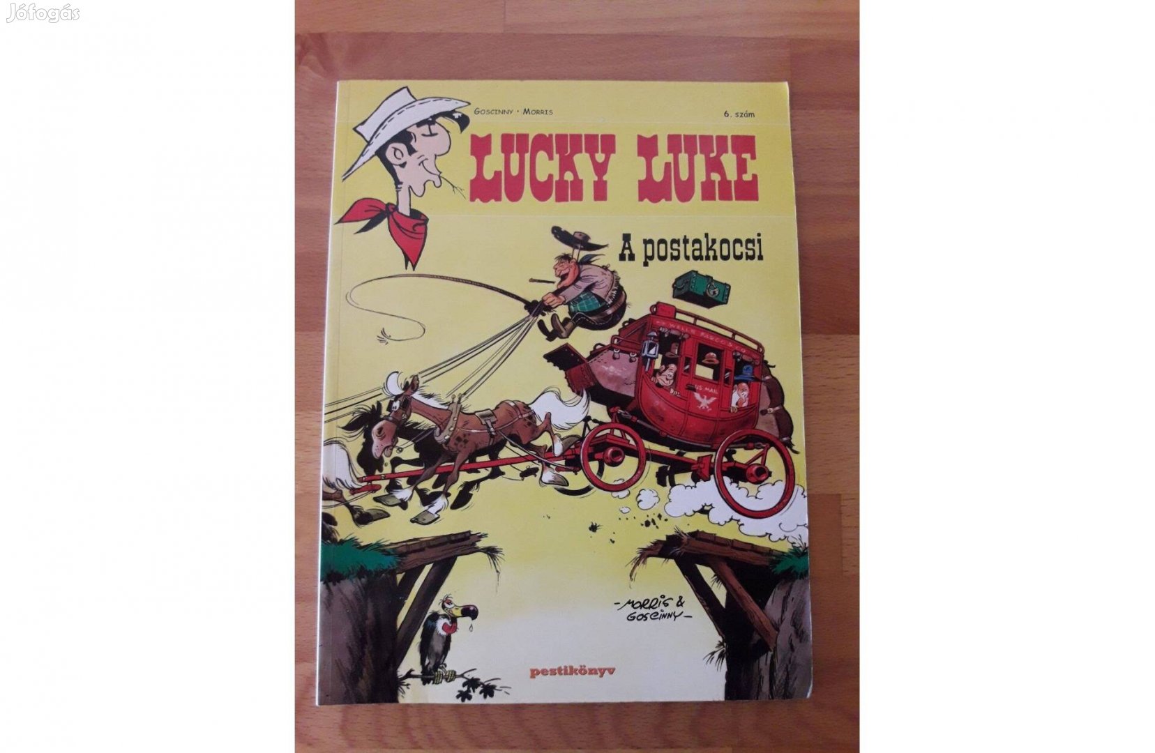 Lucky Luke 6. - A postakocsi képregény szép állapotban eladó