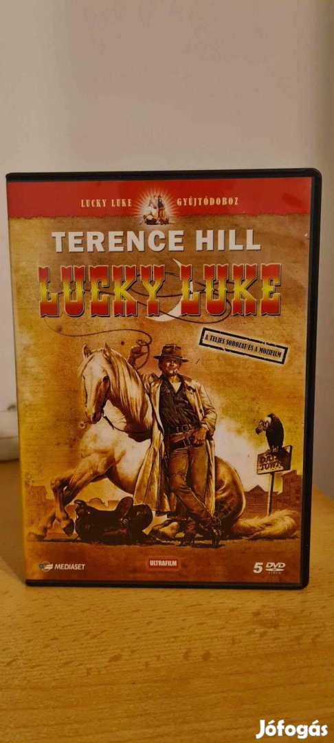 Lucky Luke Terence Hill dvd sorozat ! Ritkaság !