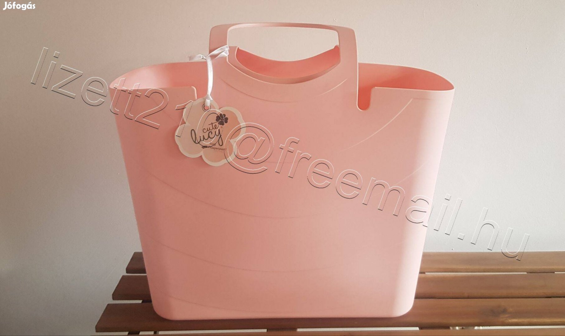 Lucy táska rózsaszín strandtáska vadonatúj címkés