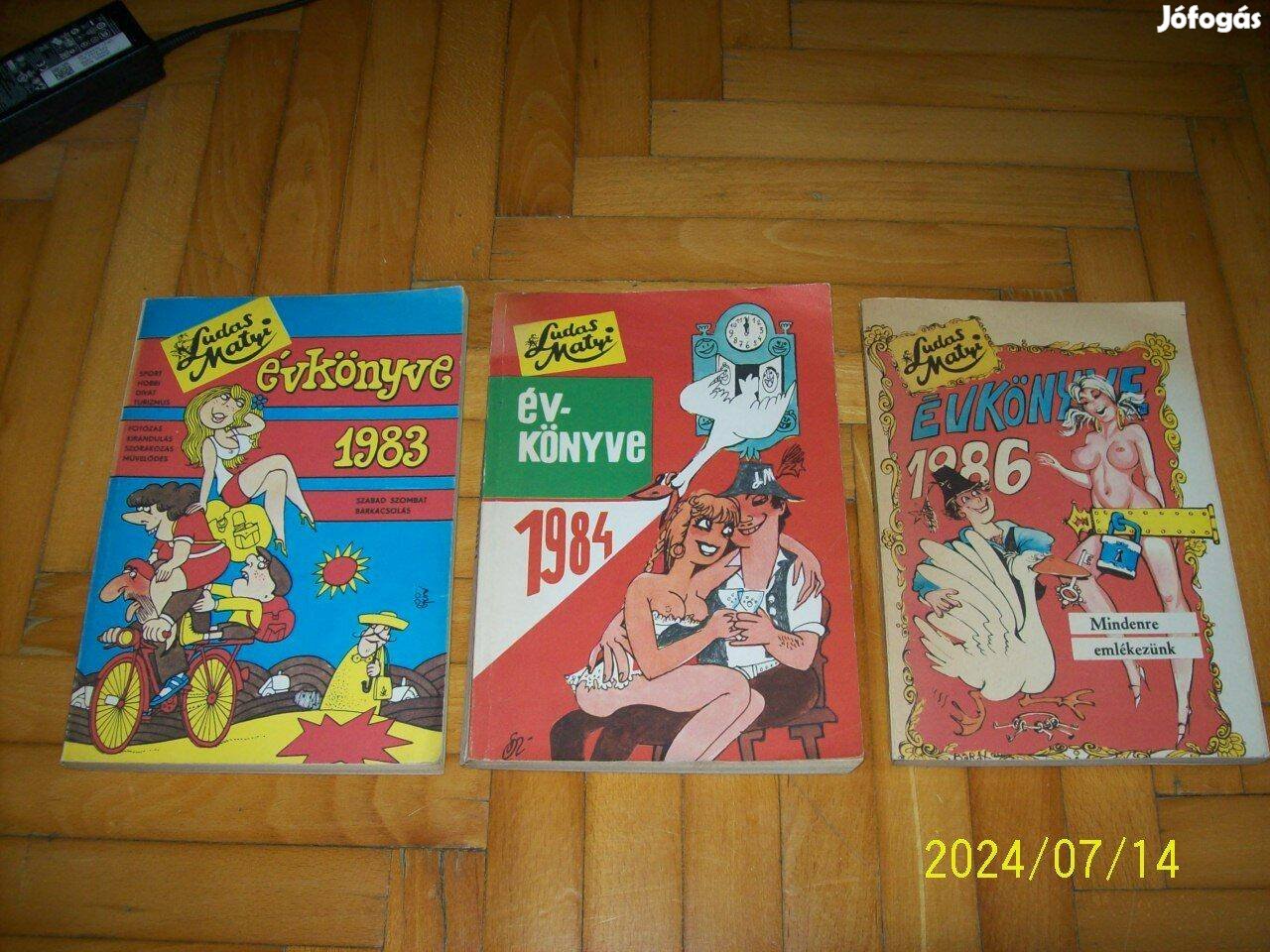 Ludas Matyi Évkönyve 1983,1984,1986 (3 db egyben)