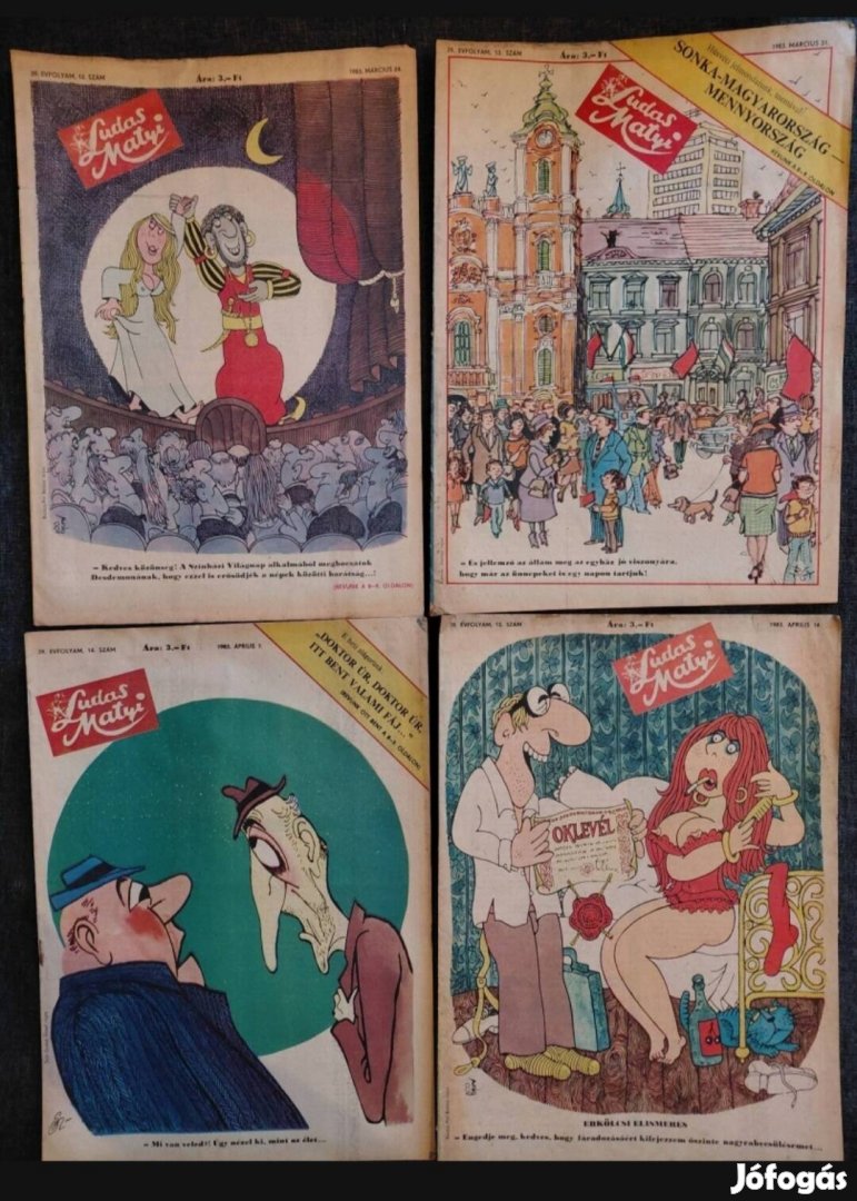 Ludas Matyi retró gyűjtemény egyben, gyűjtőknek!