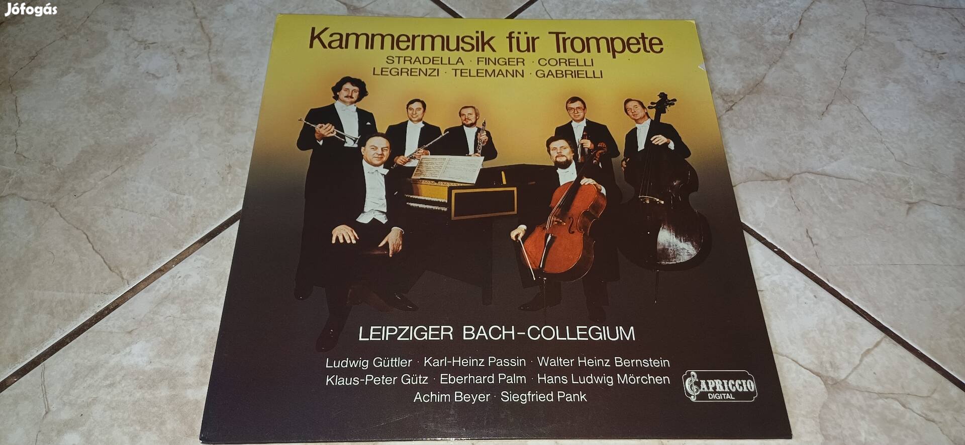Ludwig Güttler Bach Collegium bakelit lemez