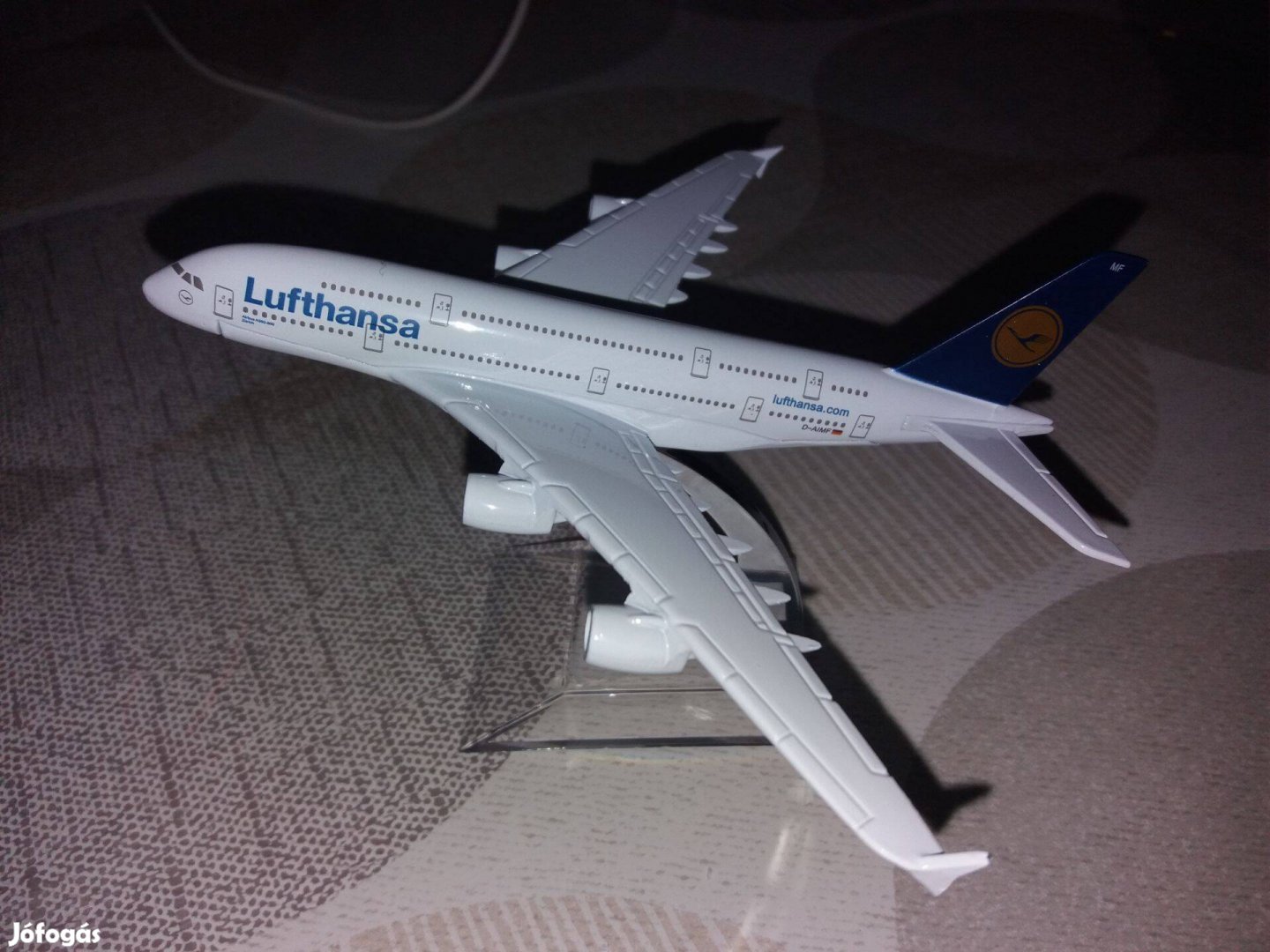 Lufthansa Airbus A380 fém repülőgép modell! Új!