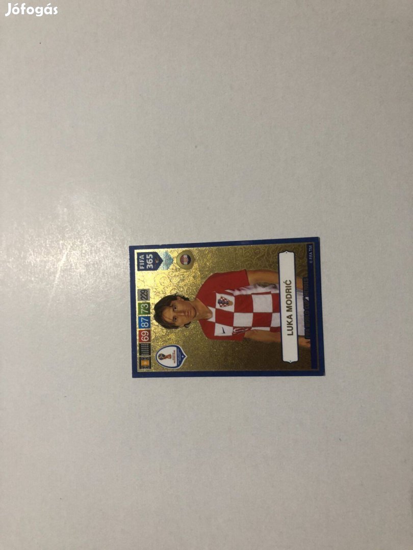 Luka Modric FIFA World Cup Heroes focis kártya