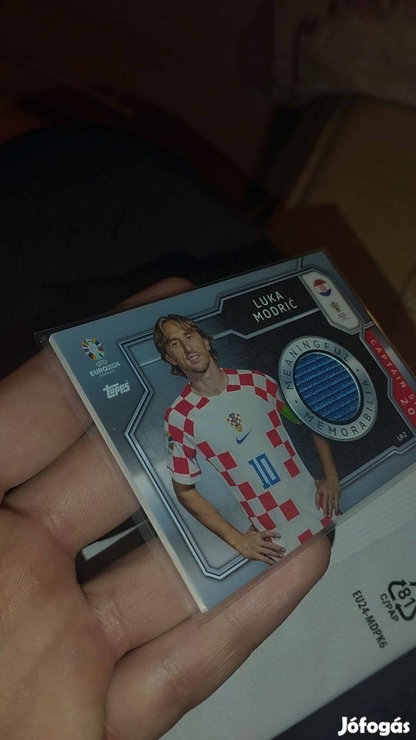 Luka Modric Karszallag relic Topps Match Attax 2023-24