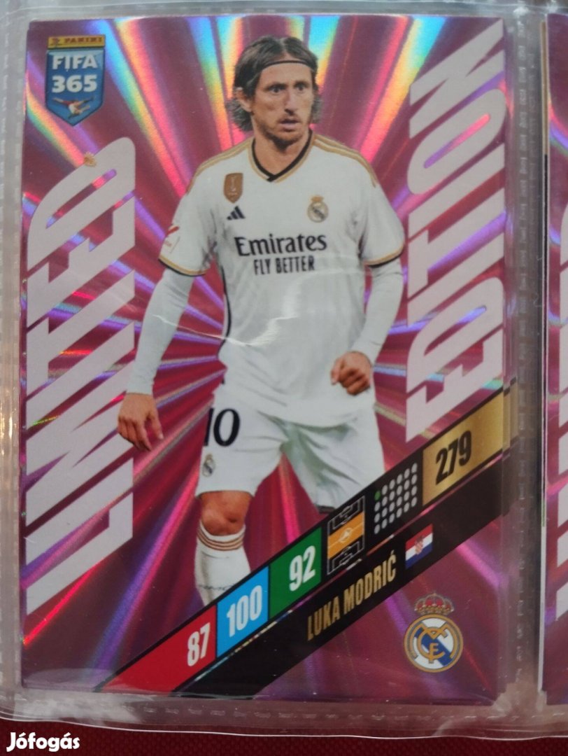Luka Modric (Real Madrid) FIFA 365 2024 Limited edition focis kártya