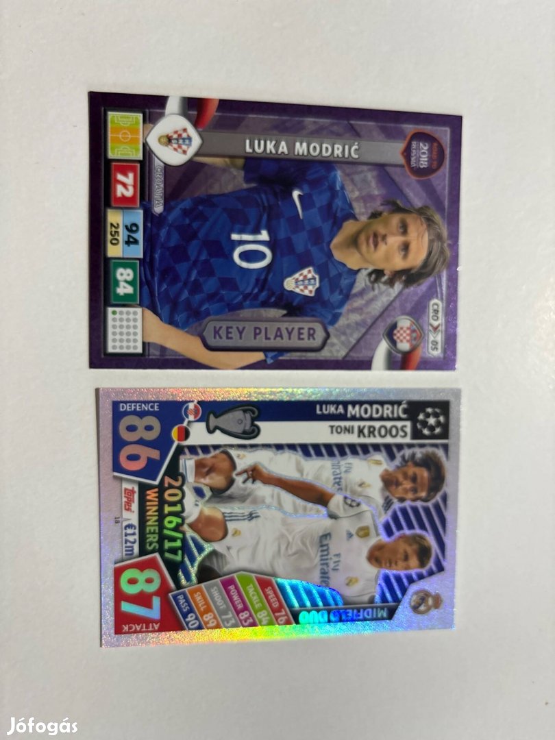 Luka Modric focis kártyák